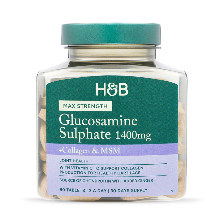 Holland and Barrett Max Strength Glucosamine Sulphate 1400mg 90 tablets